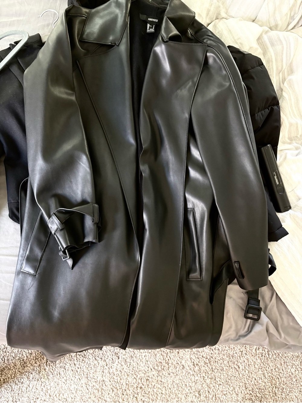 Forever 21 Black Faux Leather 🧥 super cute and sexy